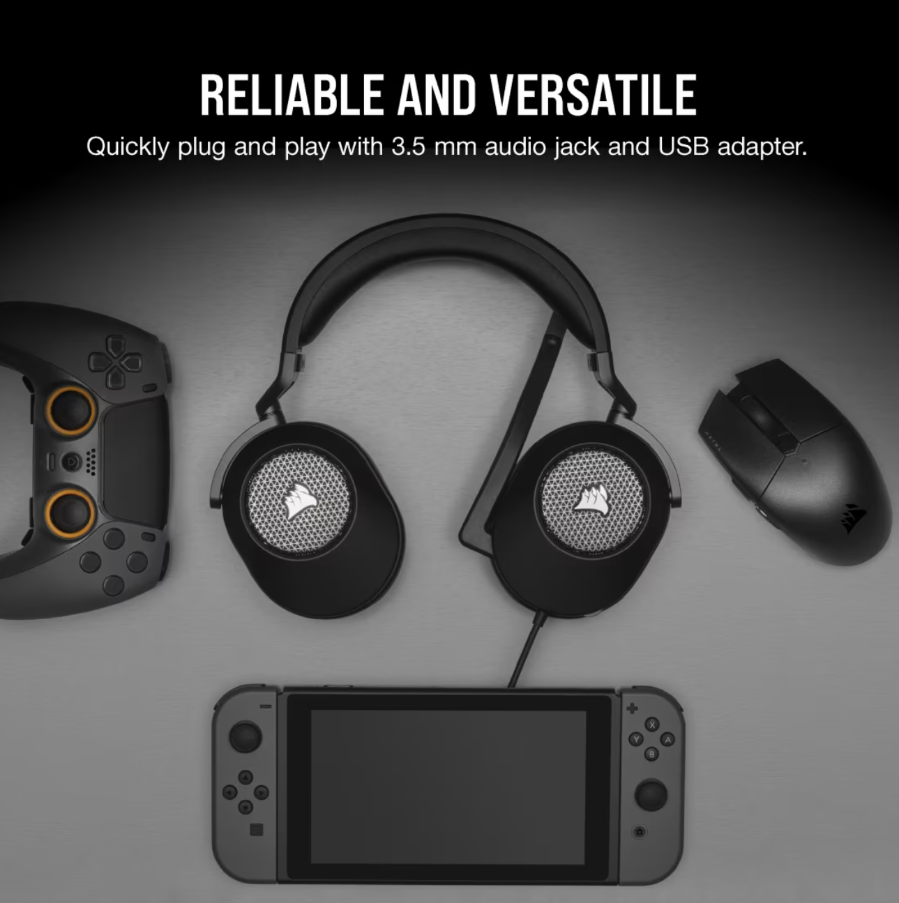 HS65 SURROUND Wired Gaming Headset Carbon