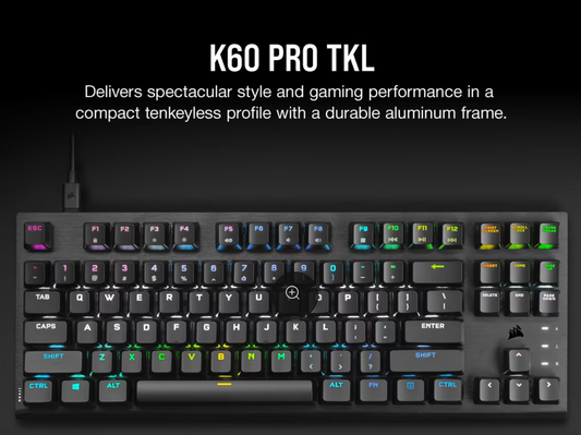 K60 PRO TKL RGB Tenkeyless Optical-Mechanical Gaming Keyboard OPX Switch